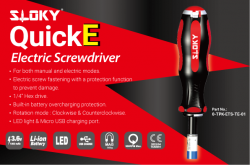 QuickE Electric Screwdriver