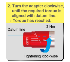 Tightening Clockwise