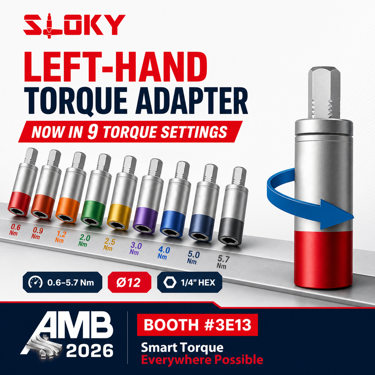 SLOKY Left-Hand Torque Adapter